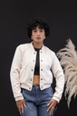 Chaqueta Beisbolera marfil